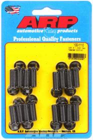 ARP 100-1110  EXTRACTOR BOLT KIT Hex Black 3/8'' Dia 5/16 Wrench 1.000'' Long Qty-16